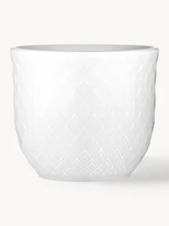 Fashion Lyngby Porcelaen Coquetiers en porcelaine avec surface texturée Rhombe, 2 pièces