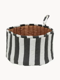 Online Oyoy Living Design Corbeille à pain en coton Toppu Blanc, noir, brun
