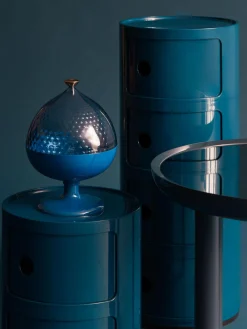 Best Kartell Coupe décorative Pumo Tons bleus, doré