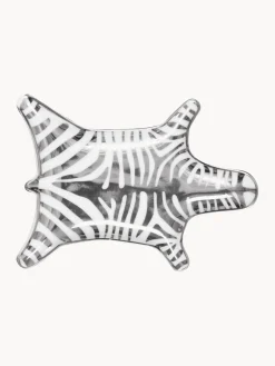 Hot Jonathan Adler Coupelle décorative en porcelaine Zebra Blanc, argenté