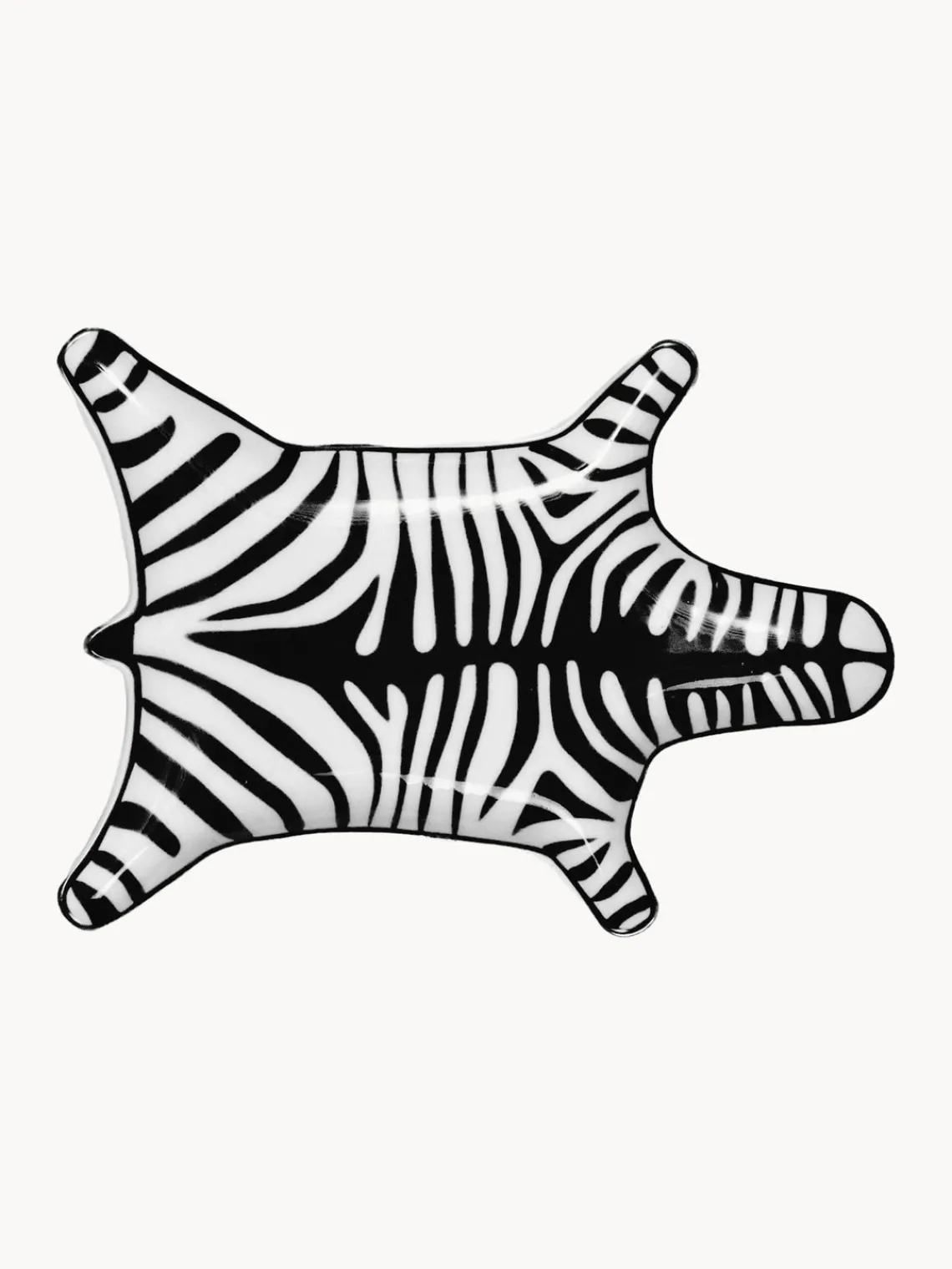 Clearance Jonathan Adler Coupelle décorative en porcelaine Zebra Noir, blanc