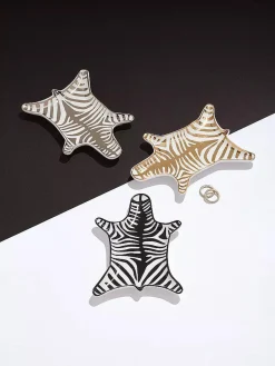Clearance Jonathan Adler Coupelle décorative en porcelaine Zebra Noir, blanc