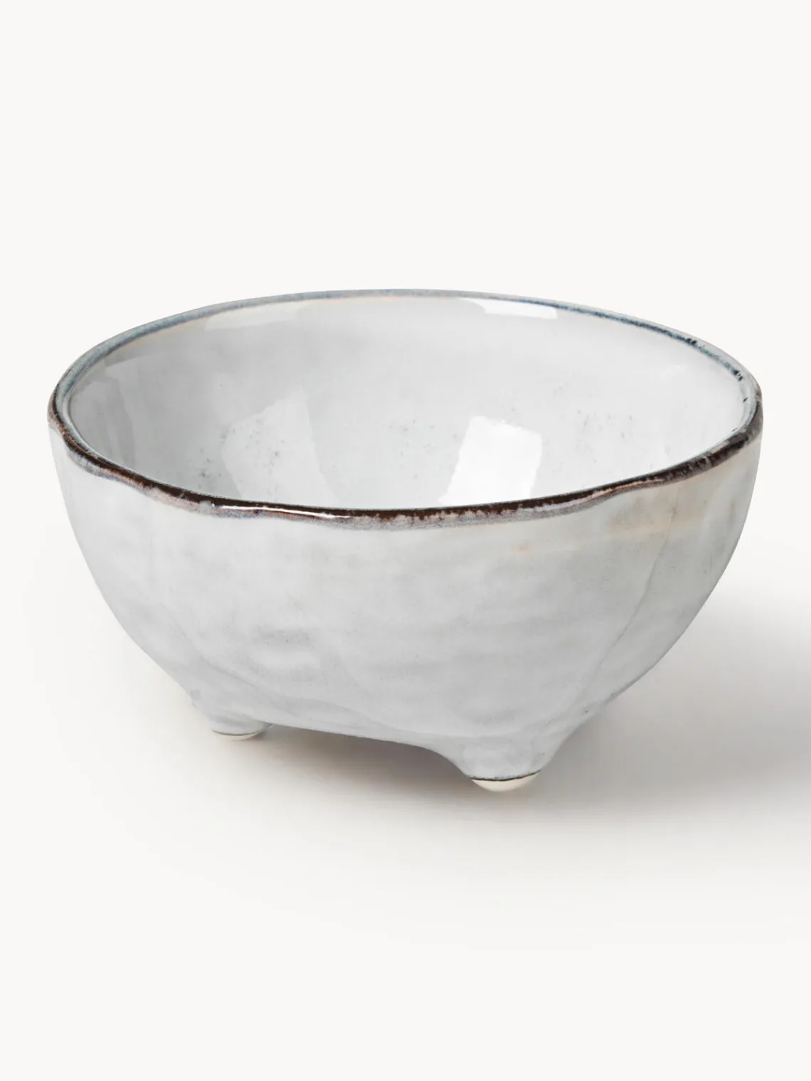 Outlet Broste Copenhagen Coupelles dip artisanales en grès Nordic Sand, Ø 11 cm, 4 pièces
