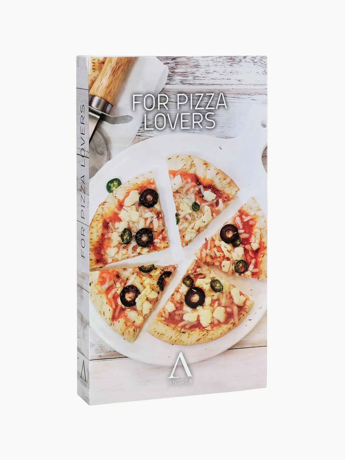 Fashion ANDREA HOUSE Coupe-pizza avec manche en bois d'acacia Belli, 2 élém.