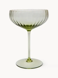 Best ANNA VON LIPA Coupes à champagne artisanales Lyon, 2 pièces Vert olive