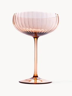 Outlet ANNA VON LIPA Coupes à champagne artisanales Lyon, 2 pièces Brun clair