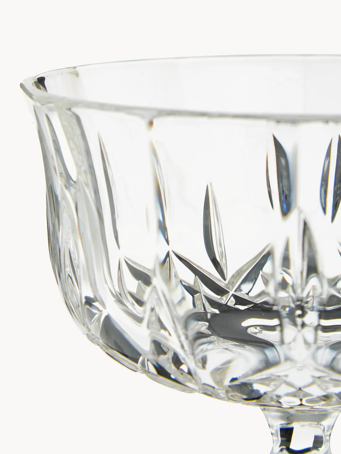 Sale RCR Coupes à champagne en cristal Opera, 6 pièces
