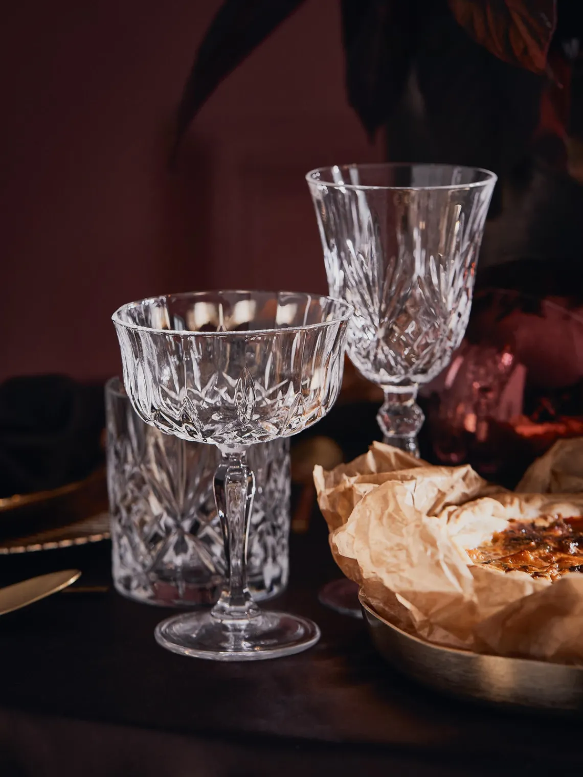 Sale RCR Coupes à champagne en cristal Opera, 6 pièces