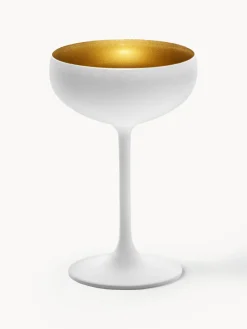Discount Stölzle Lausitz Coupes à champagne en cristal Elements, 6 pièces Blanc, doré
