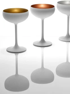 Discount Stölzle Lausitz Coupes à champagne en cristal Elements, 6 pièces Blanc, doré