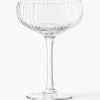 New Bloomingville Coupes à champagne striées Astrid, 6 pièces