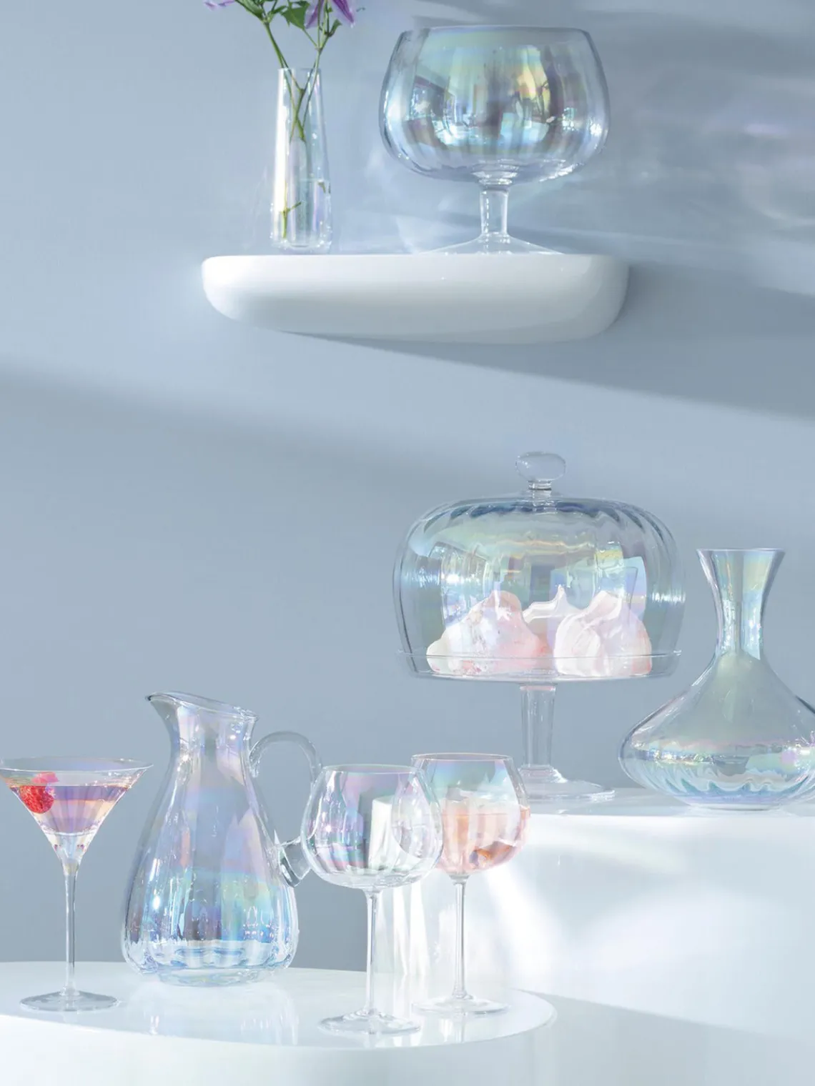 Online Lsa International Coupes à martini soufflées bouche Perle, 2 pièces