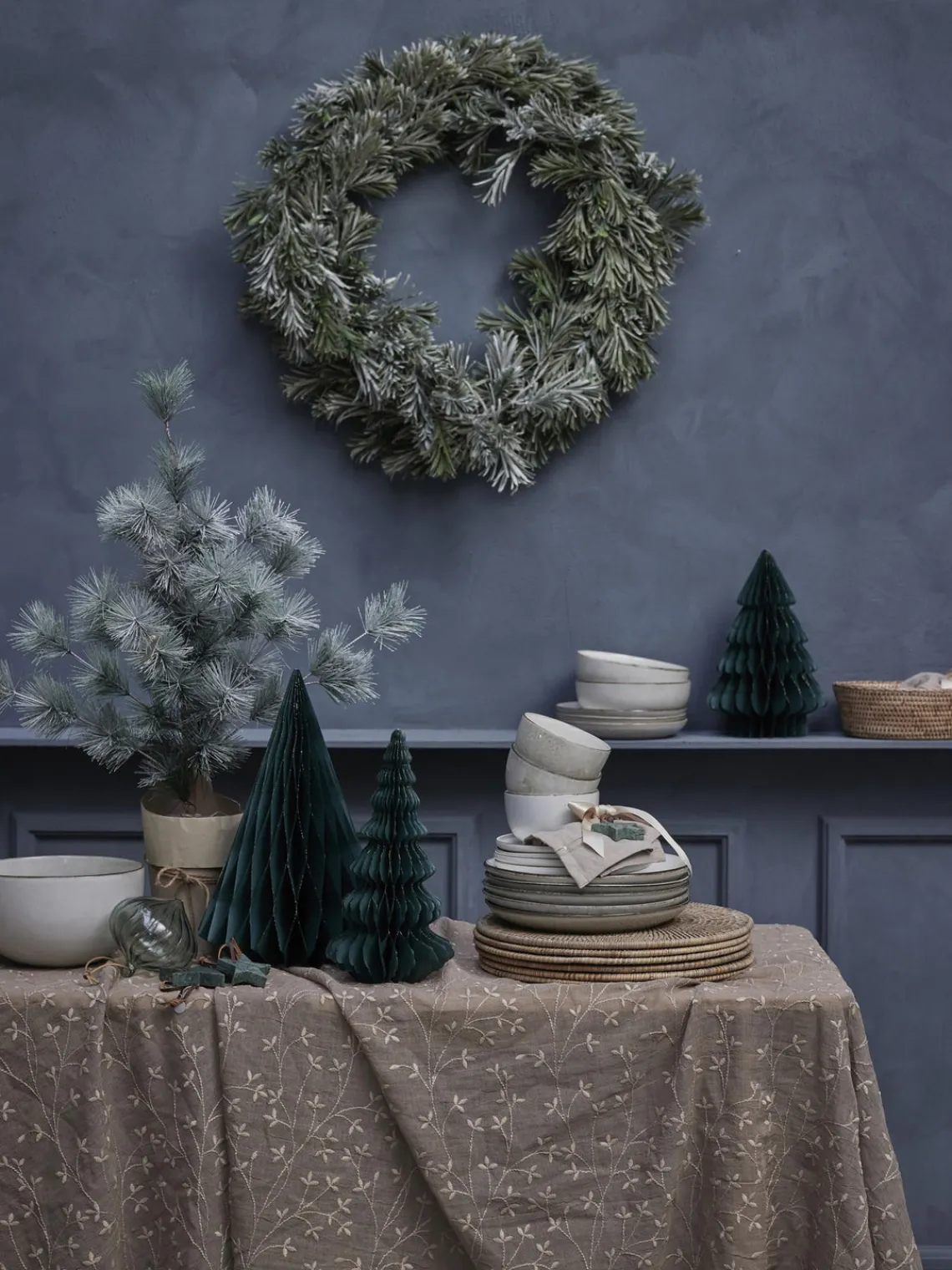 Sale Lene Bjerre Couronne de Noël Vintia, Ø 65 cm