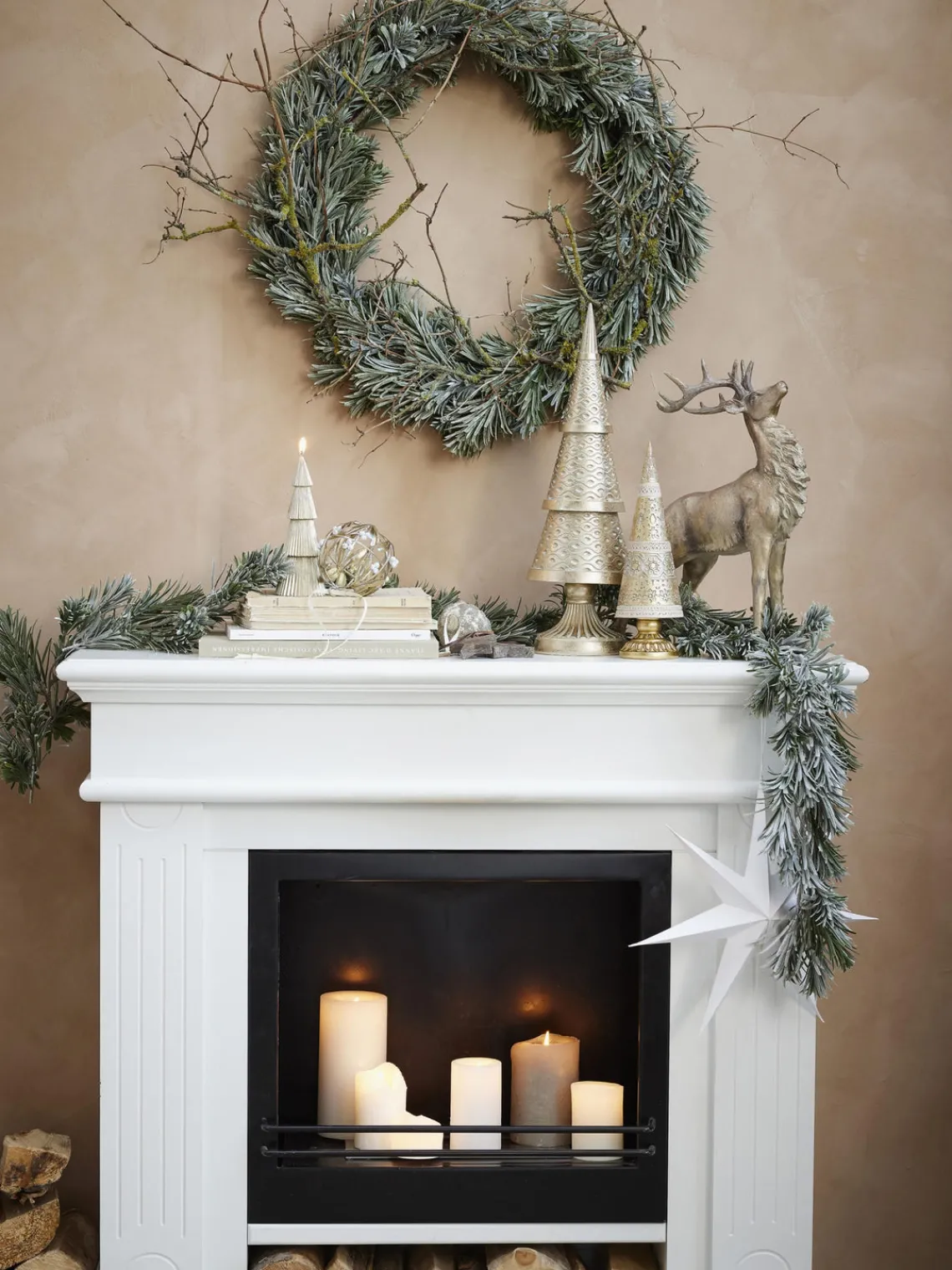 Sale Lene Bjerre Couronne de Noël Vintia, Ø 65 cm
