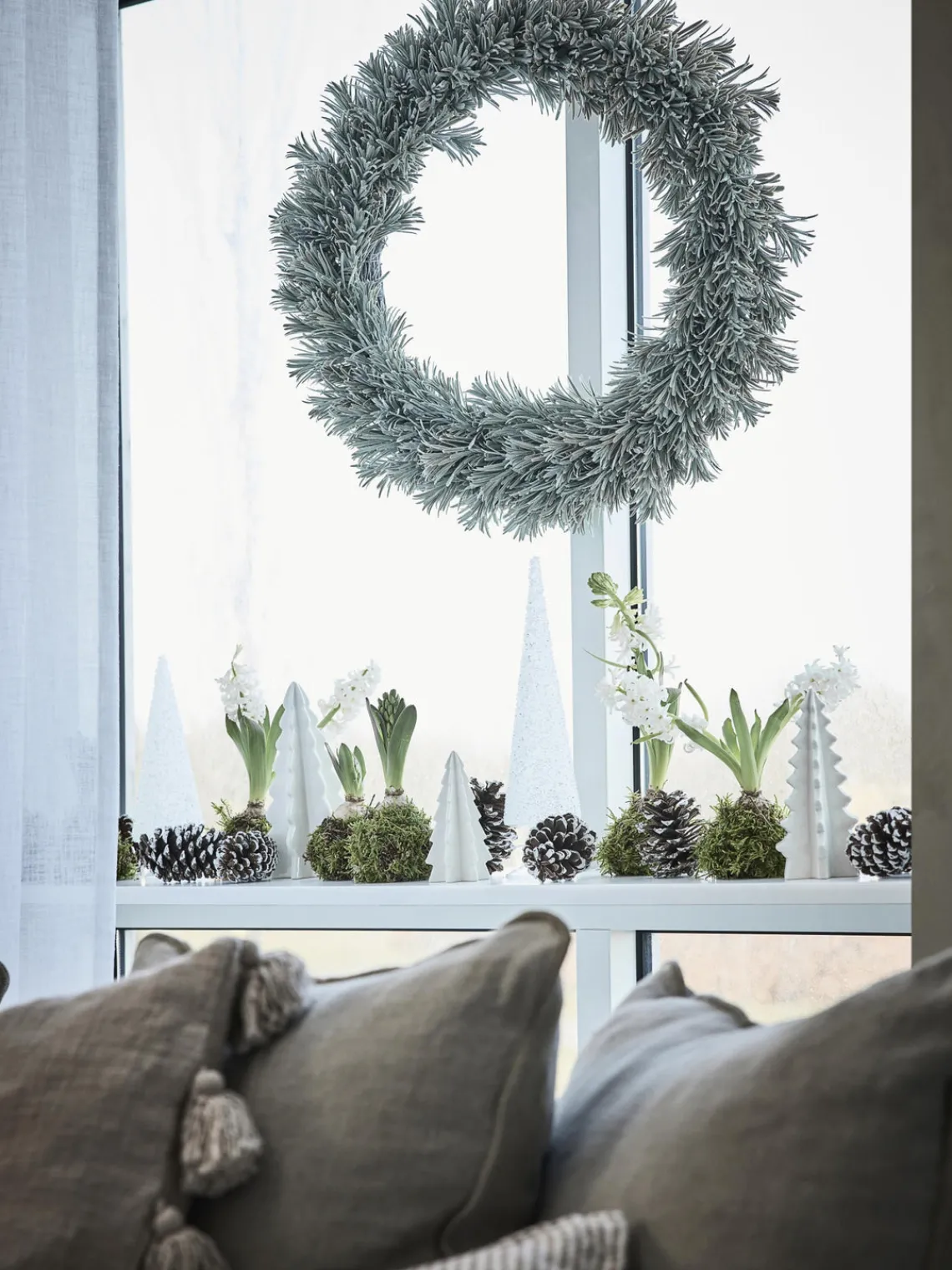 Sale Lene Bjerre Couronne de Noël Vintia, Ø 65 cm