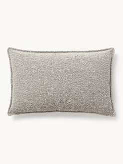 Clearance Westwing Collection Coussin canapé en bouclette Lennon Bouclette taupe