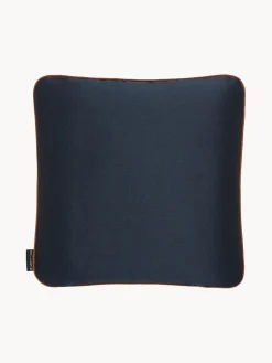 Online Armani Casa Coussin décoratif avec logo Giorgio Armani Japan Bleu foncé, brun clair