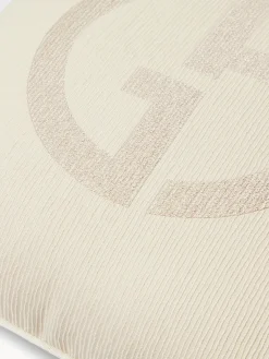 Discount Armani Casa Coussin décoratif avec logo Giorgio Armani Janette Tons beiges