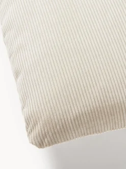 Best Westwing Collection Coussin de canapé en velours côtelé Melva Velours côtelé beige clair