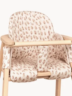 Clearance Nobodinoz Coussin de chaise haute en coton bio Growing Green Pêche, beige
