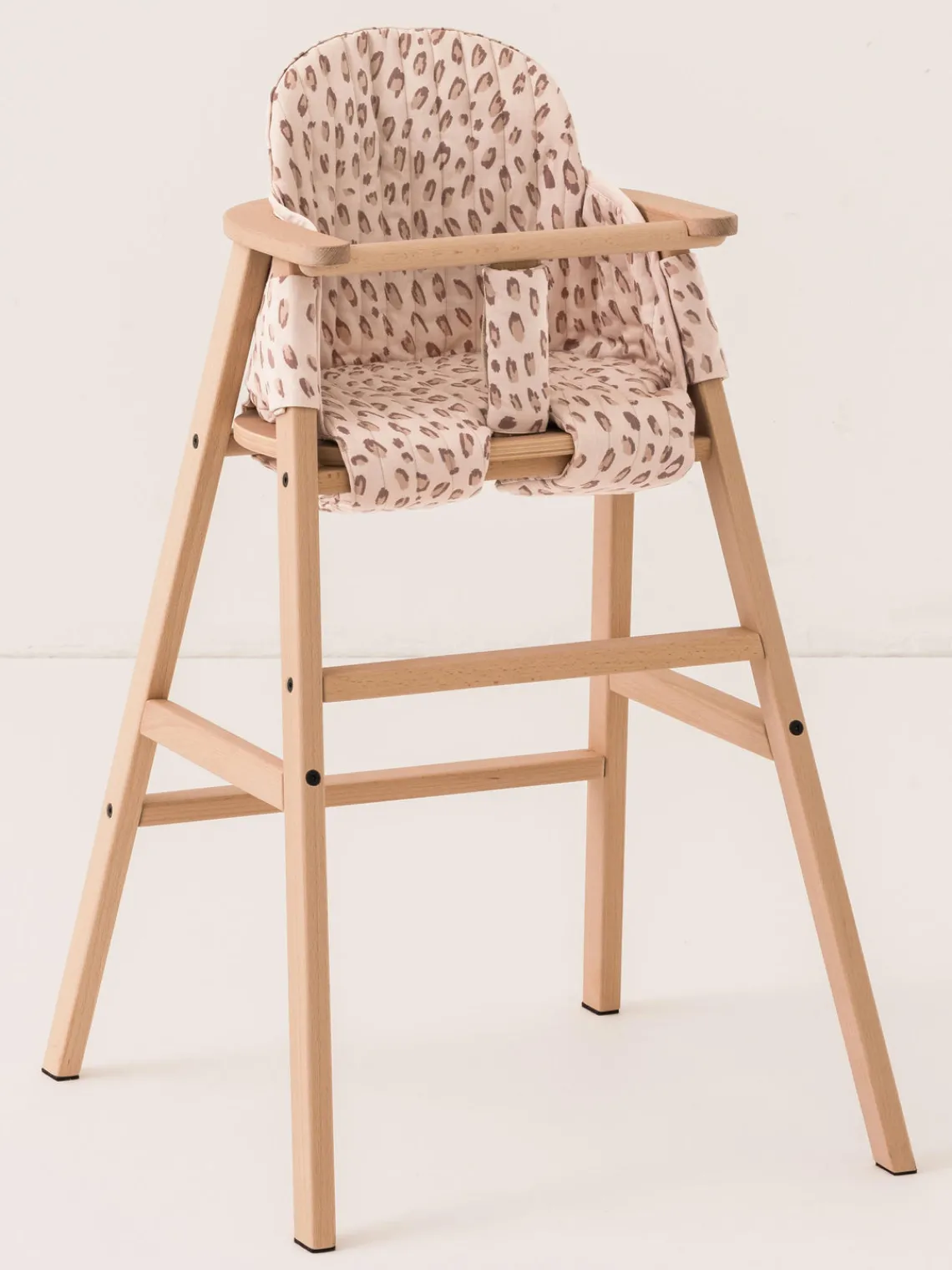 Clearance Nobodinoz Coussin de chaise haute en coton bio Growing Green Pêche, beige