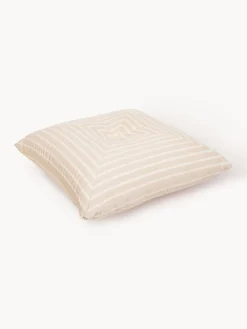 Clearance Business & Pleasure Coussin de sol de jardin rayé Cozy Beige clair, blanc crème