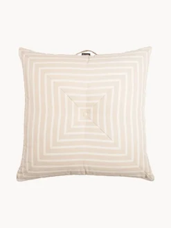 Clearance Business & Pleasure Coussin de sol de jardin rayé Cozy Beige clair, blanc crème