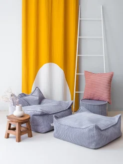 Best Wigiwama Coussin de sol en velours côtelé pour enfant Sugar Velours côtelé lavande