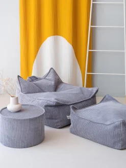Best Wigiwama Coussin de sol en velours côtelé pour enfant Sugar Velours côtelé lavande