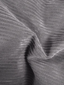 Clearance Magma Coussin de sol en velours côtelé Shara Gris foncé