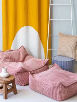Sale Wigiwama Coussin de sol en velours côtelé pour enfant Sugar Velours côtelé vieux rose