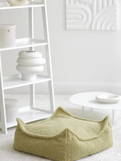 Hot Wigiwama Coussin de sol pour enfants en peluche Sugar Teddy vert clair