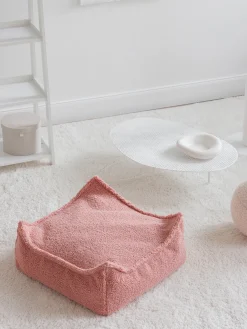 Outlet Wigiwama Coussin de sol pour enfants en peluche Sugar Peluche rose pâle