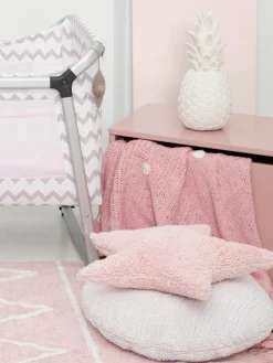 Outlet Lorena Canals Coussin douillet en coton fait à la main Star Rose pâle