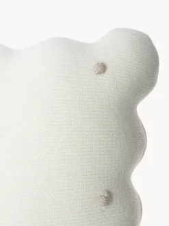Best Lorena Canals Coussin douillet en coton brodé à la main Biscuit Blanc cassé, beige clair
