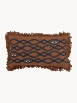 Outlet Bloomingville Coussin en coton avec franges Galia