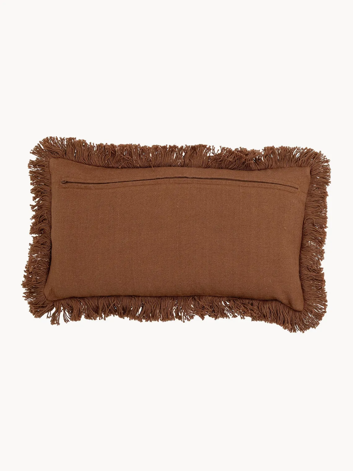 Outlet Bloomingville Coussin en coton avec franges Galia