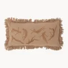 Discount Bloomingville Coussin en coton avec franges Risca