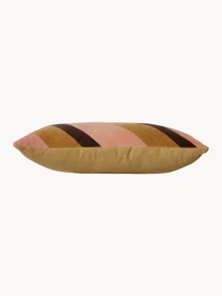 New HKLIVING Coussin en coton fait main Sunkissed Brun clair pêche, aubergine