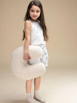 Fashion Wigiwama Coussin en peluche U Arch Blanc cassé