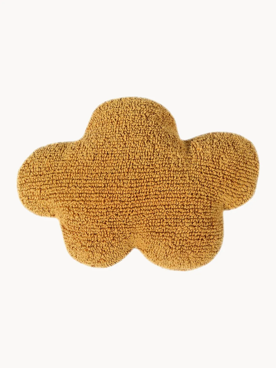 Clearance Lorena Canals Coussin moelleux en coton fait à la main Cloud Jaune moutarde