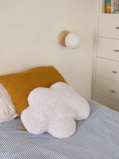 Fashion Lorena Canals Coussin moelleux en coton fait à la main Cloud Blanc