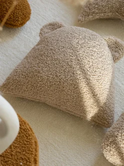 Clearance Wigiwama Coussin moelleux en peluche Bear Beige clair