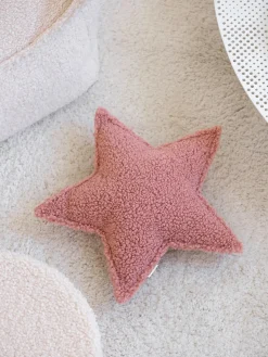 Best Wigiwama Coussin moelleux en peluche Star Rose pâle