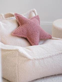 Best Wigiwama Coussin moelleux en peluche Star Rose pâle