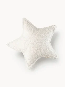Hot Wigiwama Coussin moelleux en peluche Star Blanc cassé