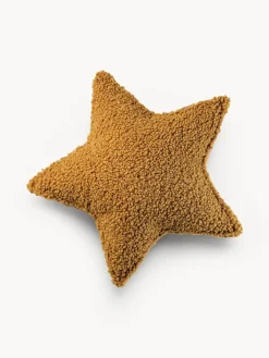 Fashion Wigiwama Coussin moelleux en peluche Star Jaune moutarde
