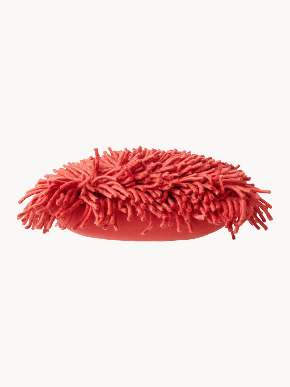 Outlet HKLIVING Coussin moelleux Rugged, artisanal Rouge
