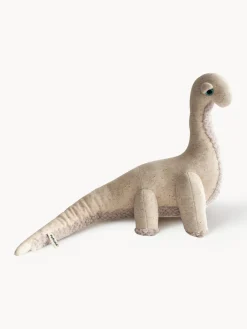 Fashion BigStuffed Coussin peluche artisanal Diplo Beige clair, chiné