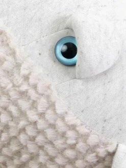 Sale BigStuffed Coussin peluche artisanal Whale Blanc